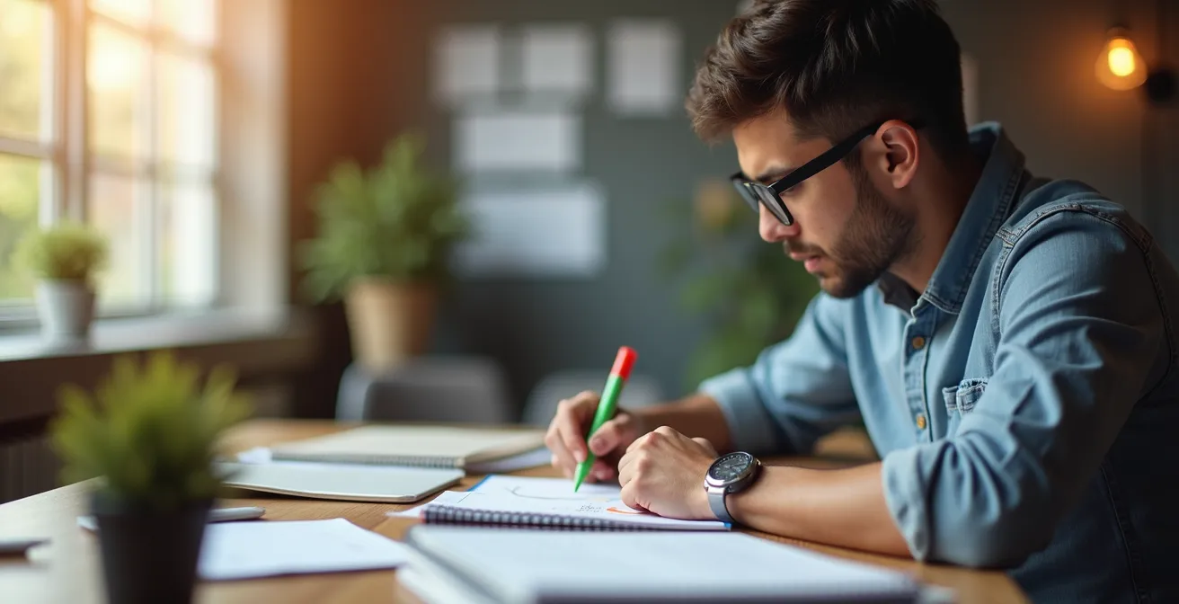 Imprenditore che gestisce manualmente richieste clienti simulando un servizio automatizzato