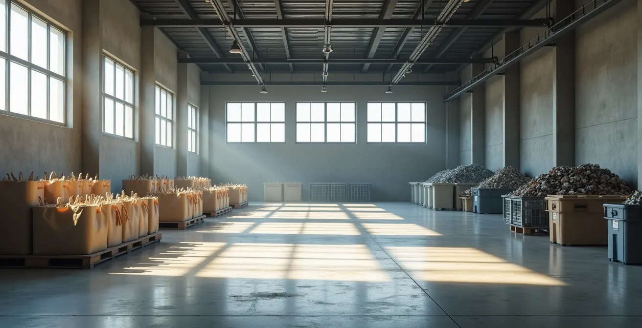 Piramide rovesciata che mostra la gerarchia dei rifiuti dal riuso al riciclo