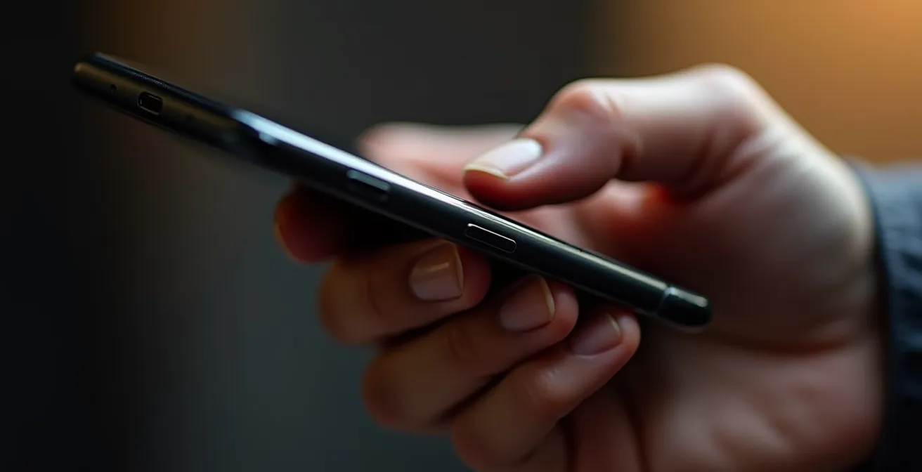 Mappa di calore che mostra le zone di facile raggiungimento del pollice su smartphone