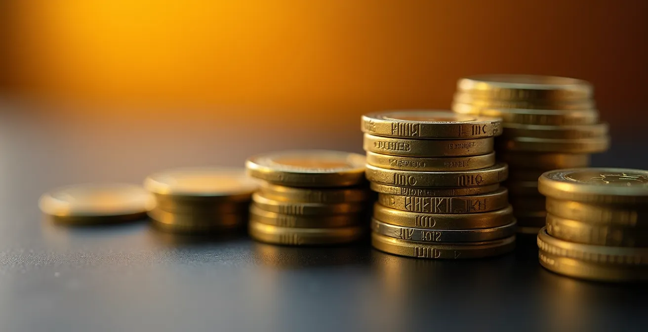 Interfaccia di salvadanai digitali e vault per risparmio automatico nelle app fintech